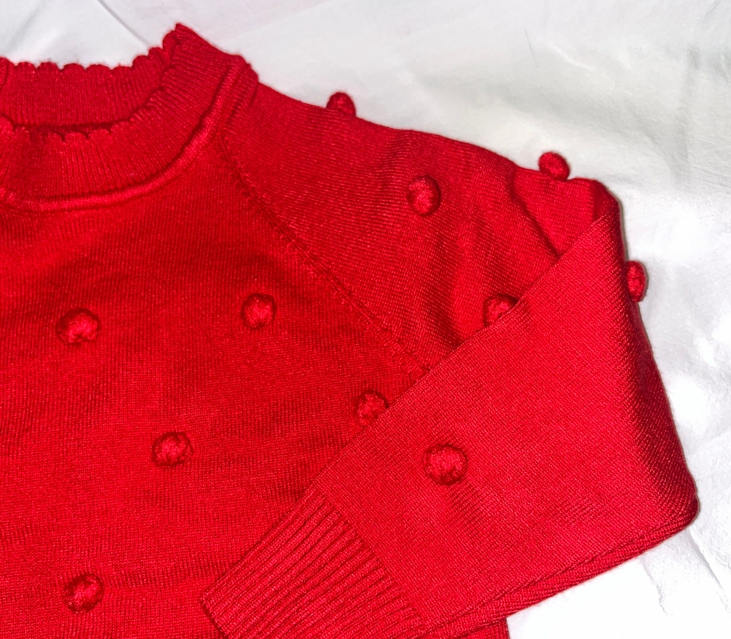 Girls Red Sweater