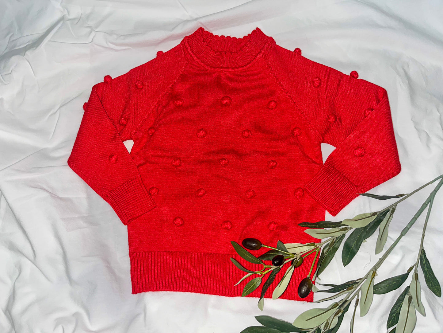 Girls Red Sweater