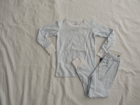 Blue Gingham Pajama Set