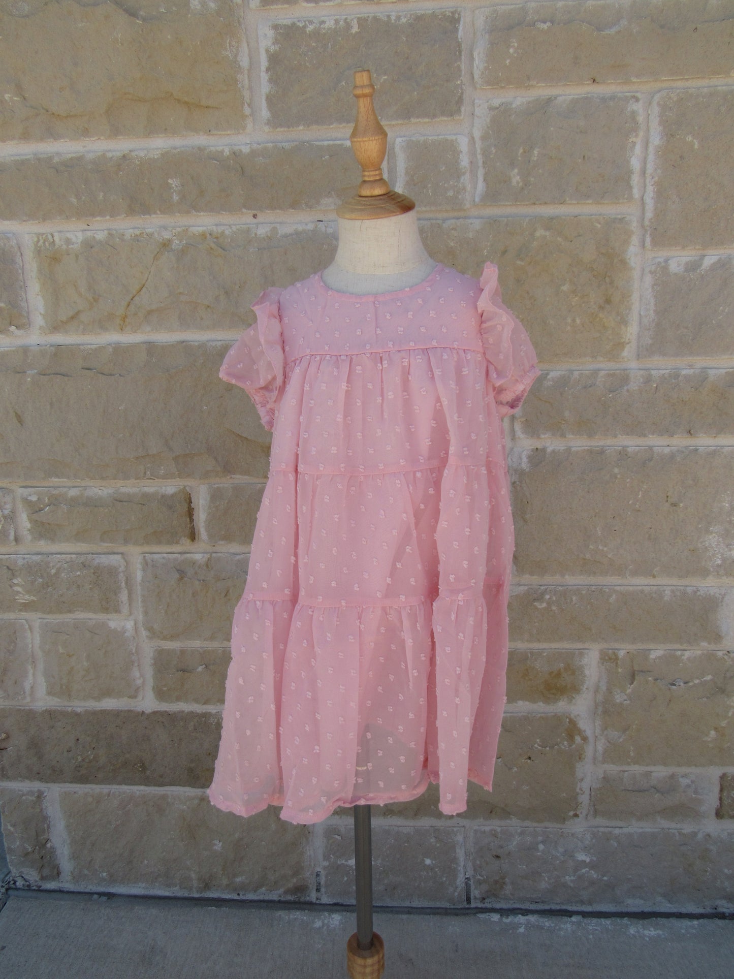 Swiss Dot Chiffon Dress